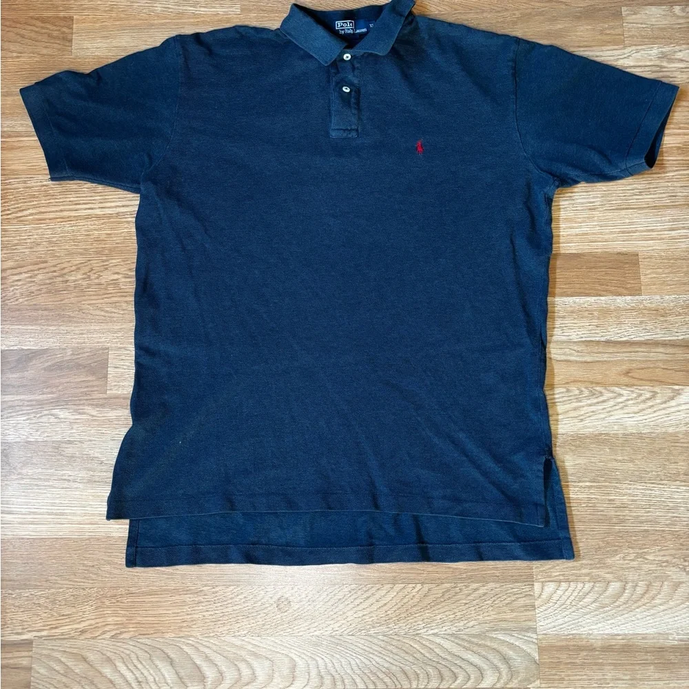Vintage Polo Ralph Lauren Navy Polo Shirt Men’s size XL - Picture 1 of 7